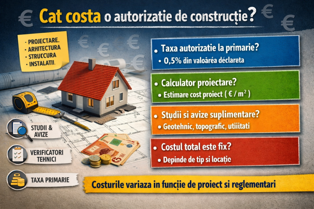 cost constructie casa autorizatie completa, cat dureaza autorizatie de constructie, termen emitere autorizatie construire
